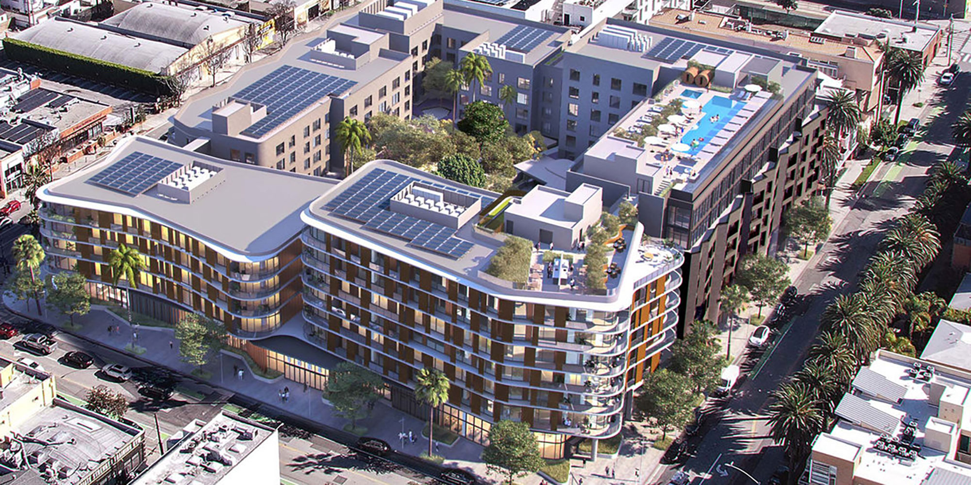 710 Broadway, Santa Monica window glazing project by Azurelite
