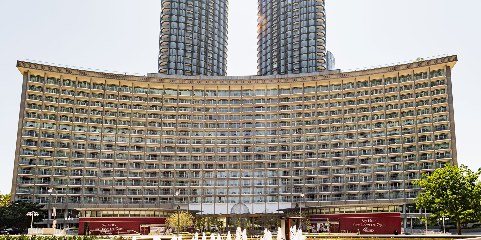 completed Century Plaza development with window glazing project by Azurelite