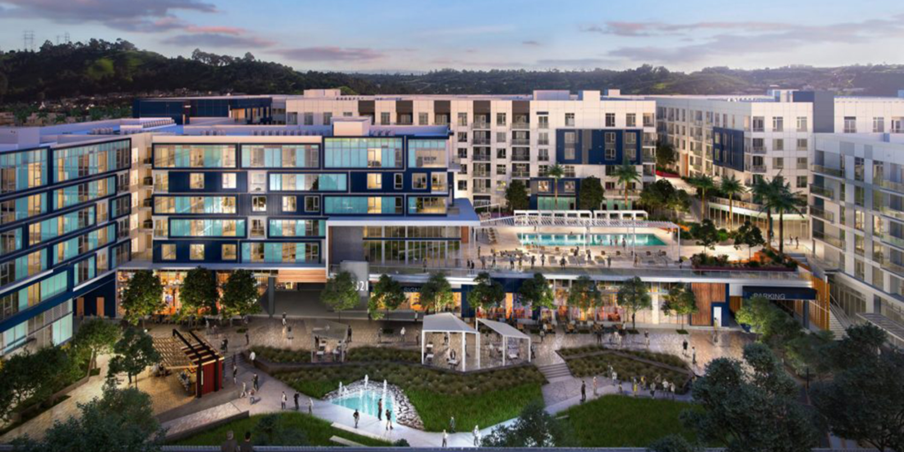 Azurelite window glazing at Cumulus development in Los Angeles