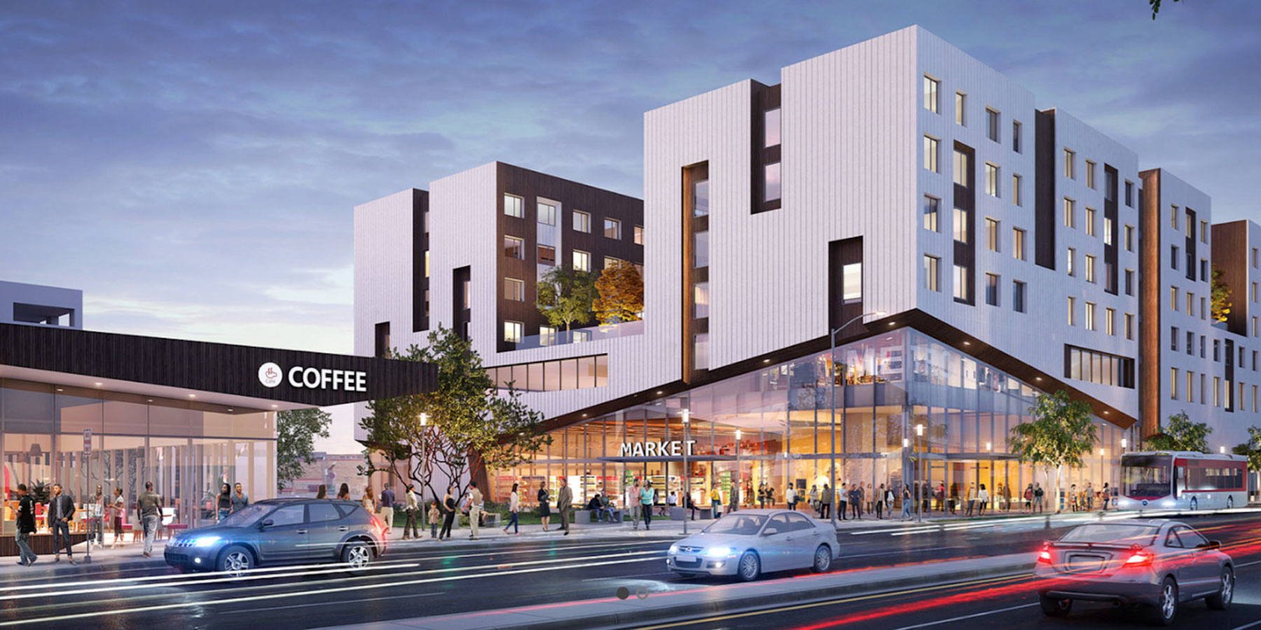 rendering of glazing project by Azurelite at Vermont and Manchester