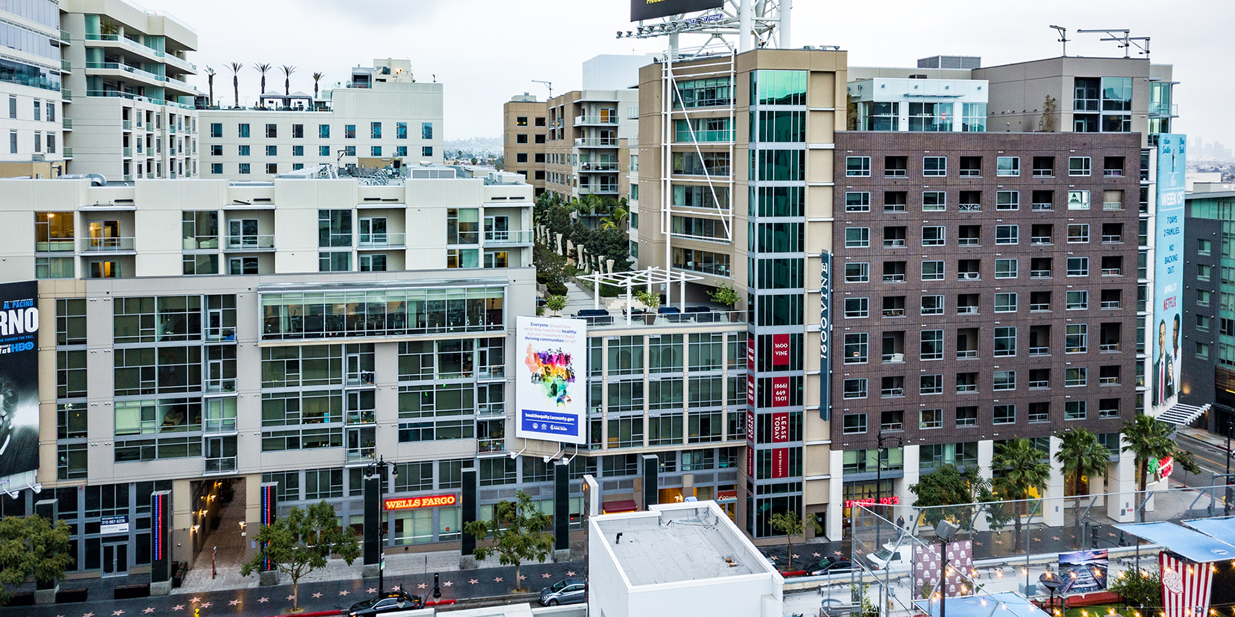 Vine Street builiding window glazing project by Azurelite